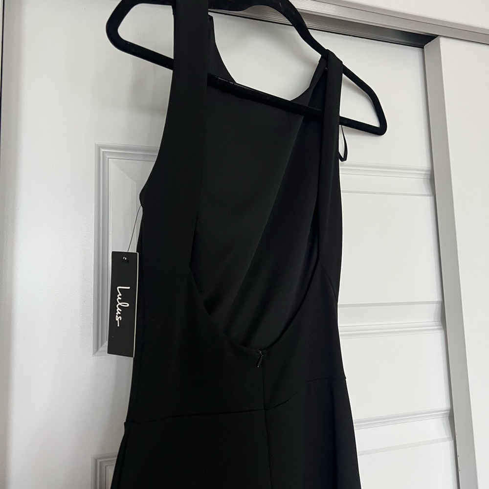 Lulus open back wide leg jumpsuit